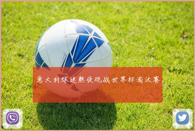 意大利球迷熬夜观战世界杯淘汰赛