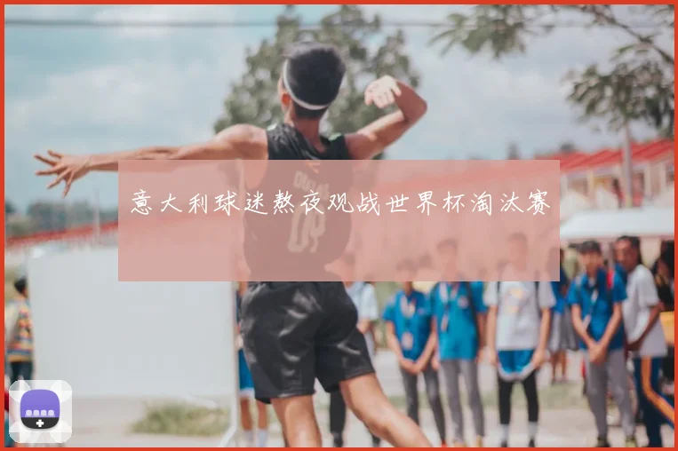 意大利球迷熬夜观战世界杯淘汰赛